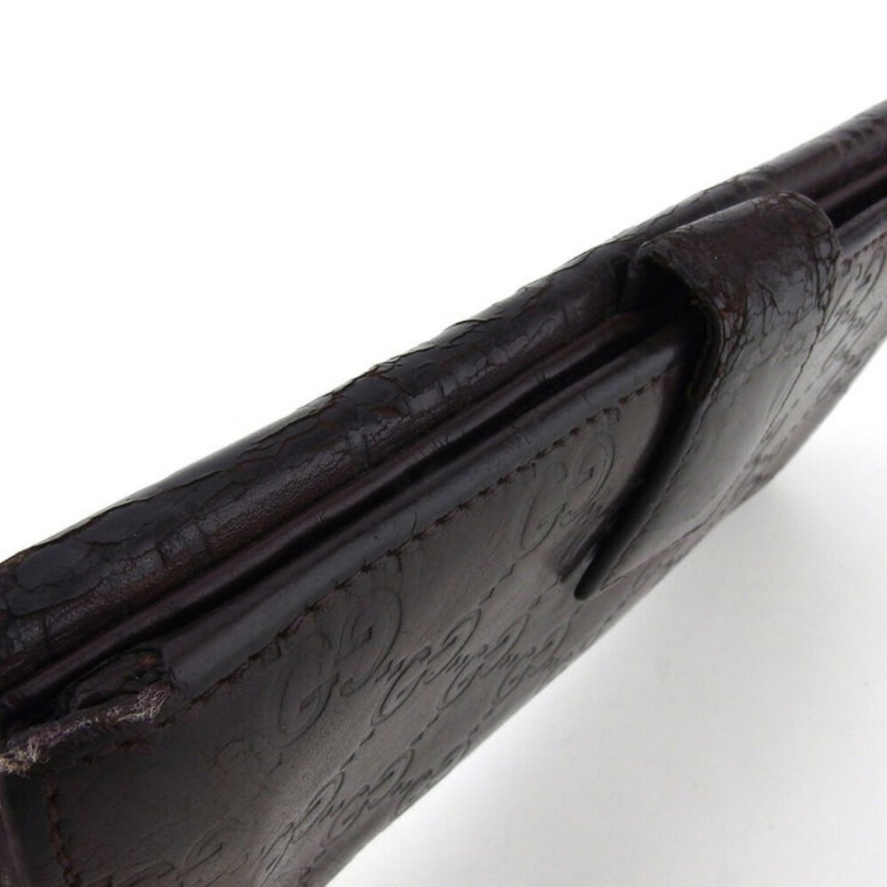 Gucci wallet Gutchishima leather Auth USED Q612 - Picture 6 of 9